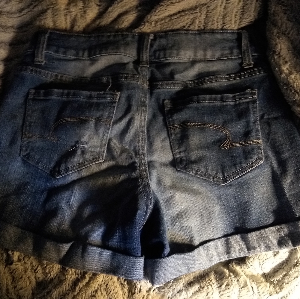 Mid Rise Denim Shorts - Picture 3 of 4